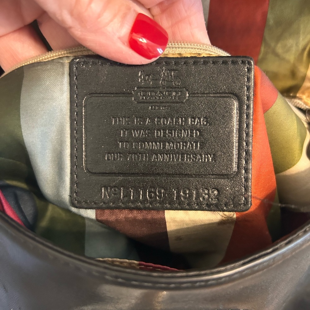 COACH “Willis” 19132 Black 70th Anniversary Limited Edition Leather Crossbody - Picture 5 of 10